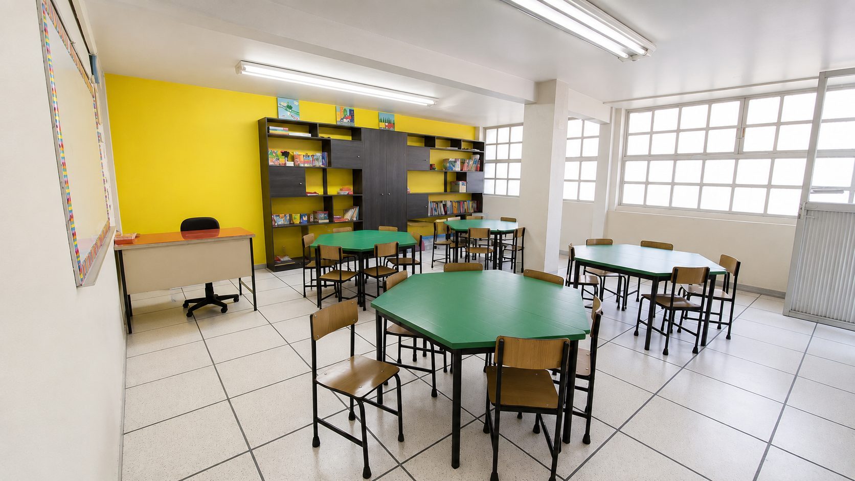 Salón de preescolar del Instituto Guillermo Marconi